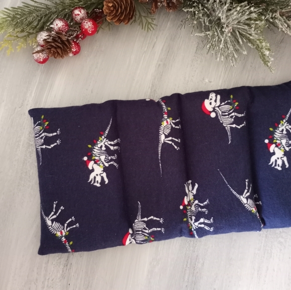 Microwavable Heating Pad Dinosaur Santa Skeletons #2 - Picture 5 of 7